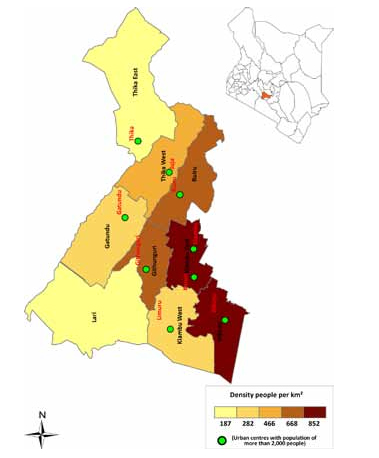 About County Open County   Kiambu Map 